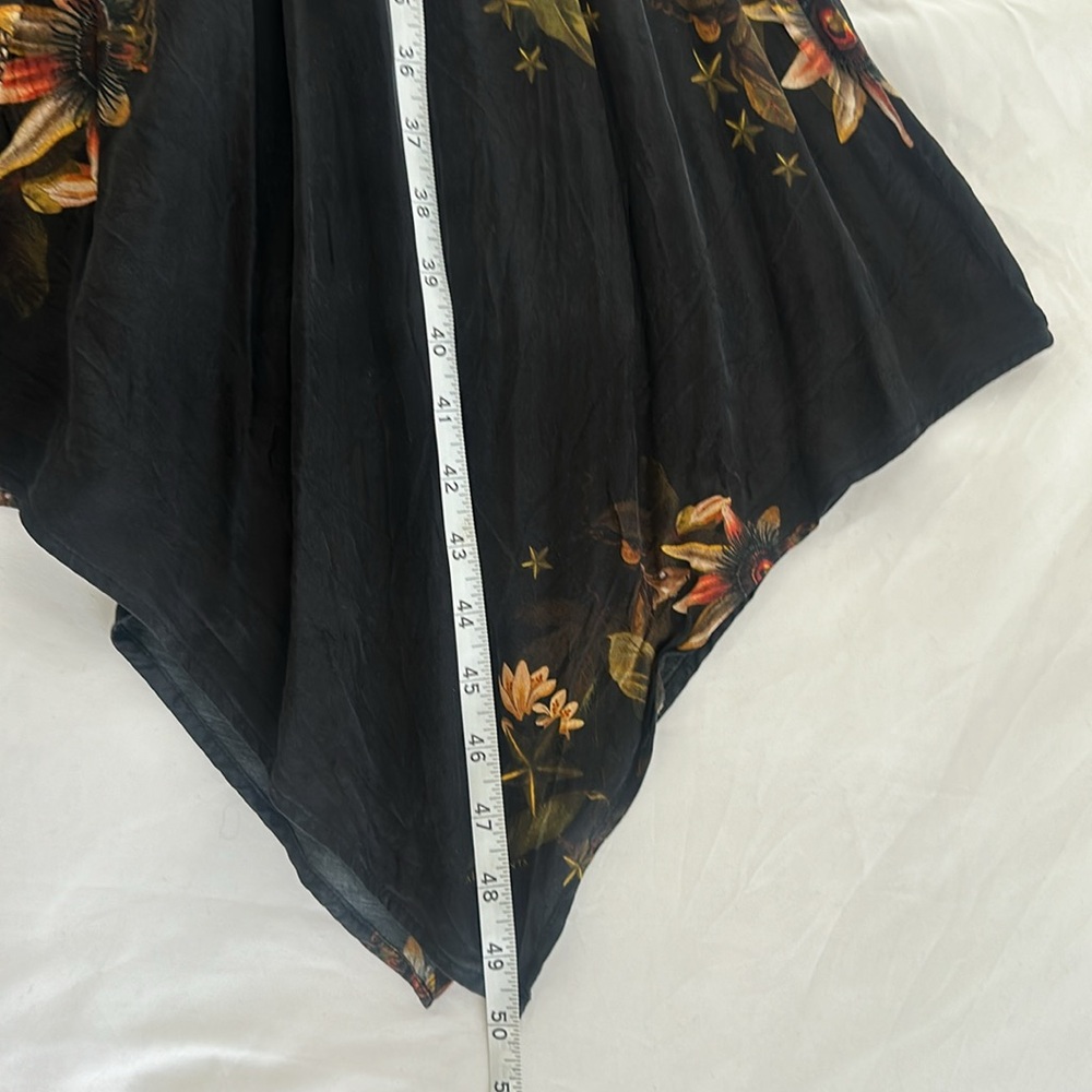 All Saints Black Floral Midi Dress - Picture 10 of 10